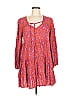 Easel 100% Rayon Paisley Pink Casual Dress Size M - photo 1