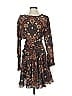Preen by Thornton Bregazzi Paisley Brown Cocktail Dress Size S - photo 1