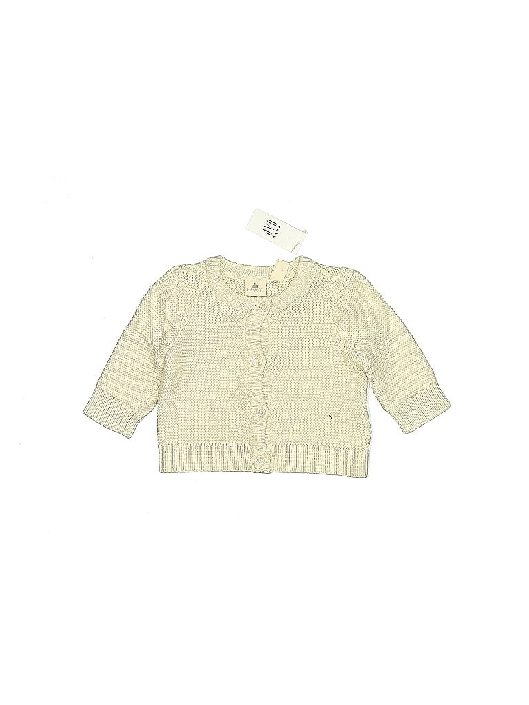 Baby Gap 100% Cotton Yellow Cardigan Size 0-3 mo - photo 1
