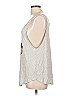 Divided by H&M 100% Viscose Silver Tank Top Size L - photo 5