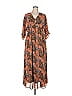 Entro 100% Polyester Paisley Brown Casual Dress Size XL - photo 1