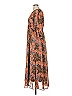 Entro 100% Polyester Paisley Brown Casual Dress Size XL - photo 5