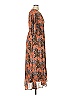 Entro 100% Polyester Paisley Brown Casual Dress Size XL - photo 4