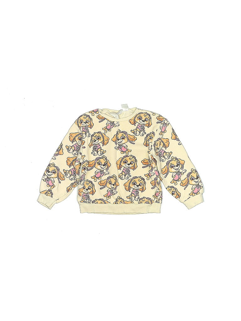 Zara Baby Paisley Yellow Pullover Sweater Size 4 - photo 1
