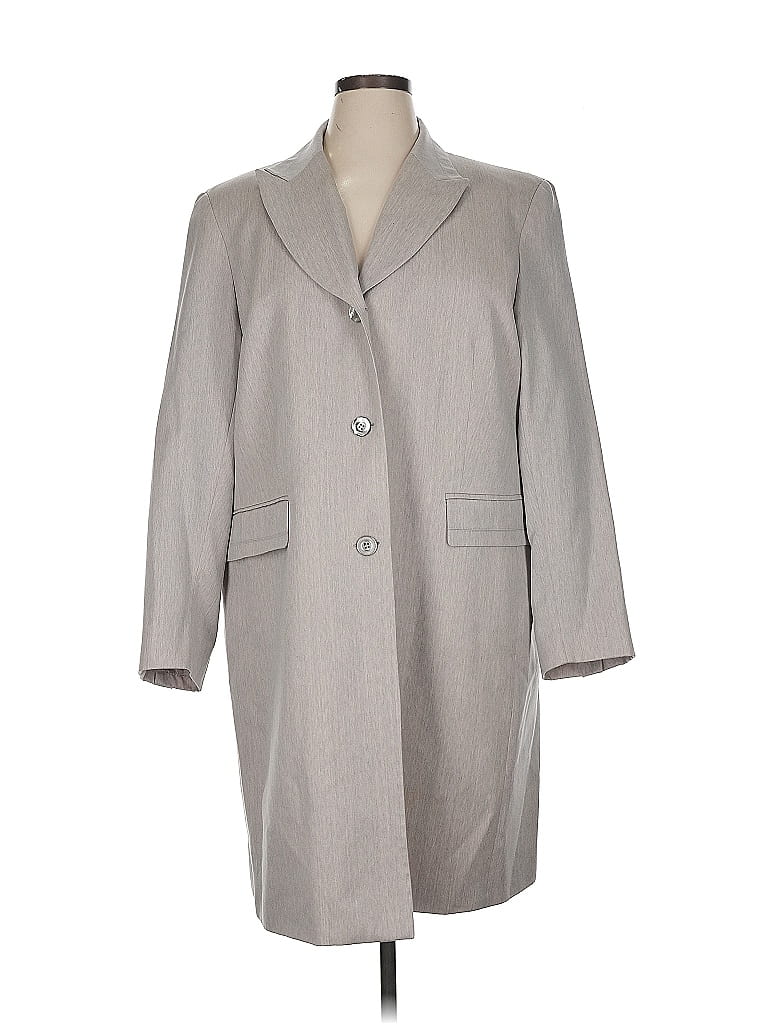 Austin Reed 100% Wool Gray Wool Coat Size 16 - photo 1