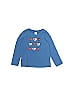 Hanna Andersson 100% Cotton Hearts Blue Long Sleeve T-Shirt Size 120 (big kids) - photo 1