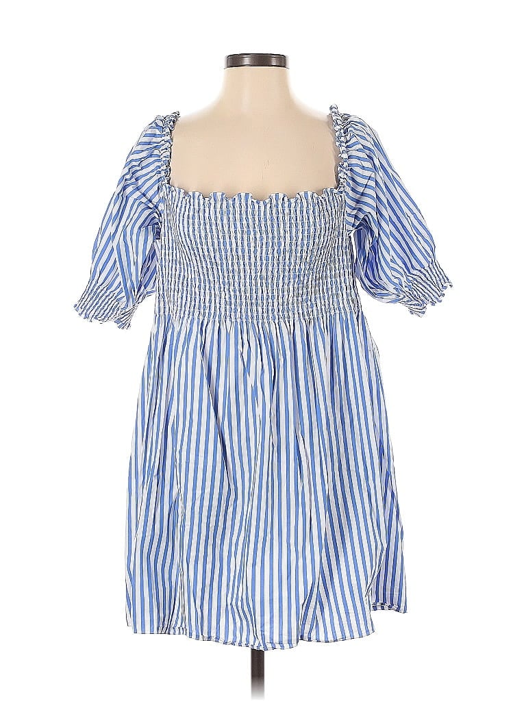 Hill House 100% Cotton Blue Casual Dress Size S - photo 1