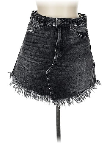 We the Free Denim Skirt (view 1)