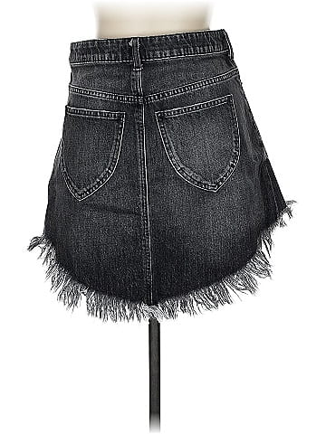 We the Free Denim Skirt (view 2)