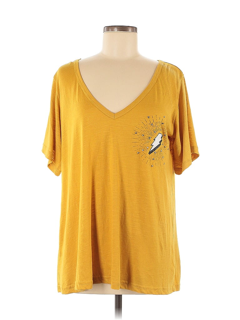 Pol Gold Short Sleeve T-Shirt Size M - photo 1