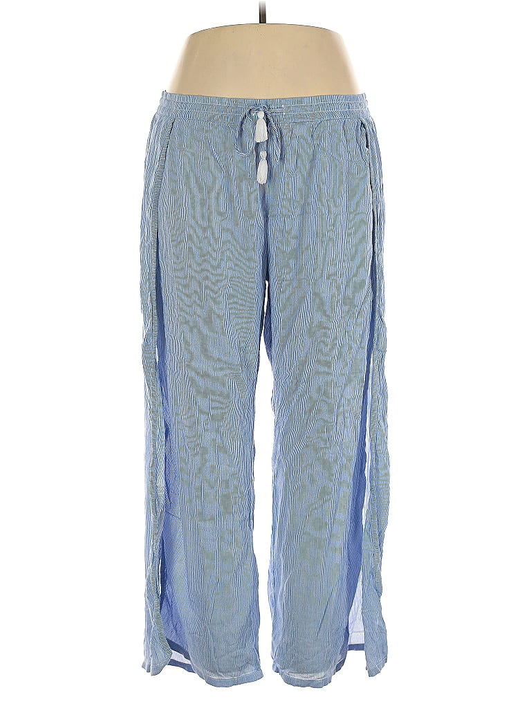 Gap Body Stripes Blue Casual Pants Size XL - photo 1