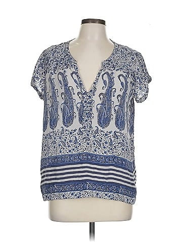 Calypso St. Barth Short Sleeve Silk Top (view 1)