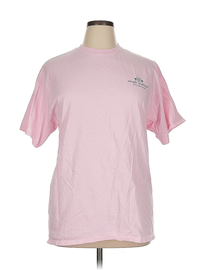 Simply Southern 100% Cotton Pink Short Sleeve T-Shirt Size XL - photo 1