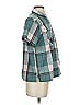 L.L.Bean 100% Polyester Plaid Teal Short Sleeve Blouse Size XS - photo 4