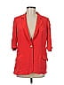 Elizabeth and James 100% Silk Red Pink Silk Blazer Size 6 - photo 1