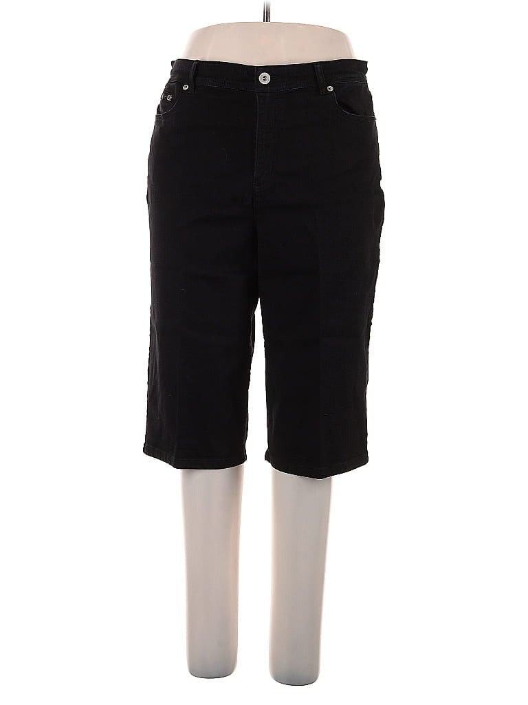 Inc Denim Black Jeans Size 16 - photo 1
