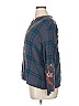 Johnny Was Blue 3/4 Sleeve Blouse Size XL - photo 5