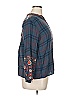 Johnny Was Blue 3/4 Sleeve Blouse Size XL - photo 4