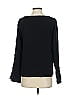 Ann Taylor 100% Polyester Black Long Sleeve Top Size XS - photo 2