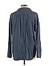 Ann Taylor LOFT Outlet 100% Cotton Solid Blue Long Sleeve Button-Down Shirt Size L - photo 2