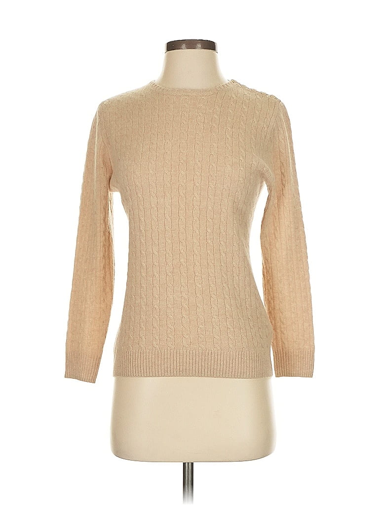 J.Crew Collection 100% Cashmere Tan Cashmere Pullover Sweater Size S - photo 1