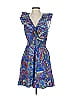 House of Harlow 1960 100% Cotton Paisley Blue Cocktail Dress Size 5 - photo 1