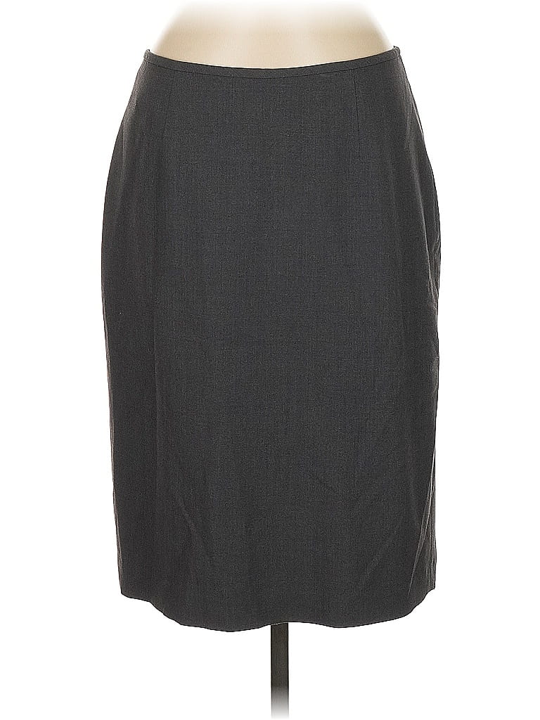 Pre-owned Calvin Klein Formal Skirt In Gray