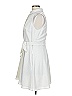 Black Halo Solid White Casual Dress Size L - photo 4