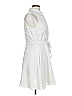 Black Halo Solid White Casual Dress Size L - photo 3