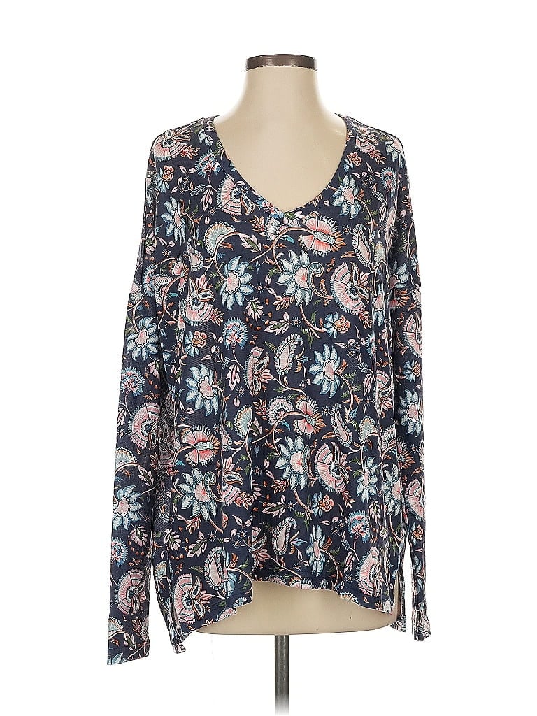 Pre-owned Smith & Quinn Long Sleeve Blouse In Blue