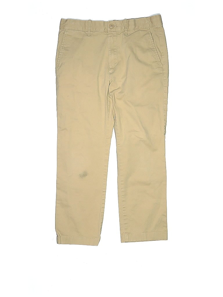 Pre-owned Crewcuts Kids' Khaki Pant In Brown