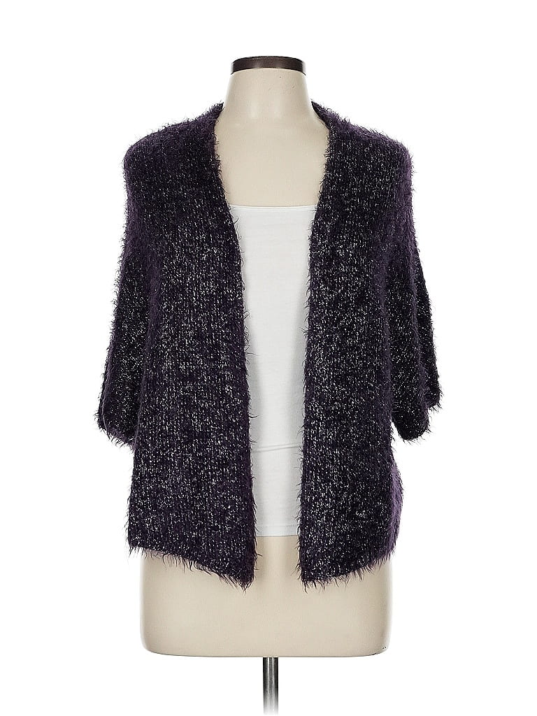 Pre-owned Chico's Cardigan Sweater In Purple