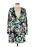 Parker 100% Polyester Print Green Cocktail Dress Size M - photo 1