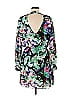 Parker 100% Polyester Print Green Cocktail Dress Size M - photo 2