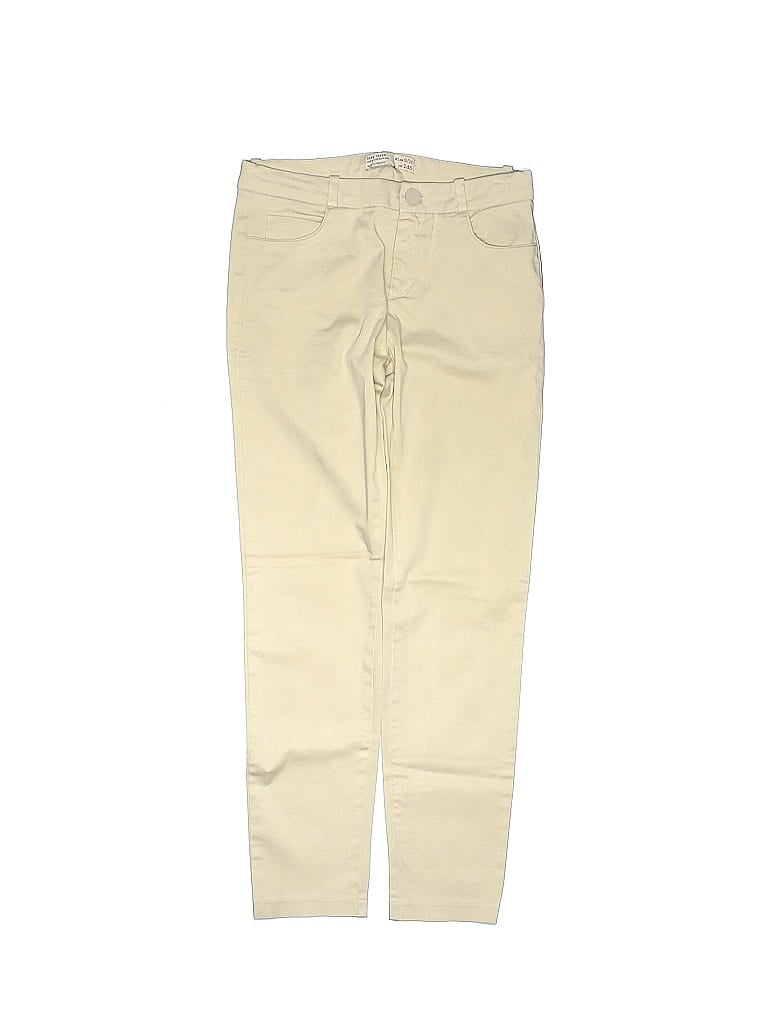 Pre-owned Zara Kids' Khaki Pant In White