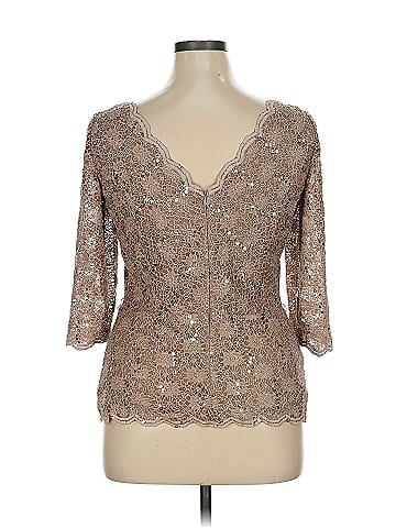 Alex Evenings 3/4 Sleeve Top (view 2)