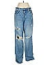 &Denim by H&M 100% Cotton Graphic Blue Jeans Size 6 - photo 1