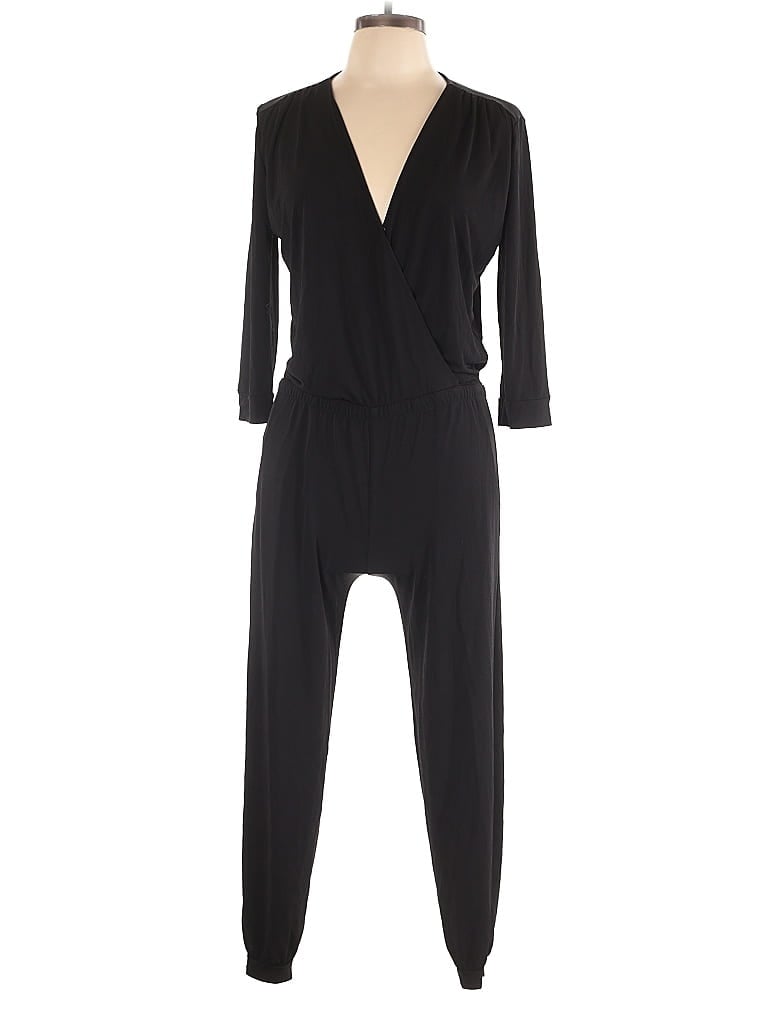 Veronica M. Solid Black Jumpsuit Size M - photo 1