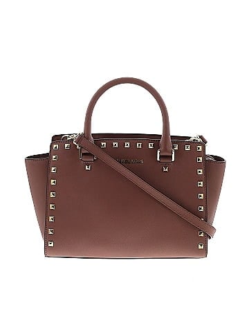 MICHAEL Michael Kors Leather Satchel (view 1)