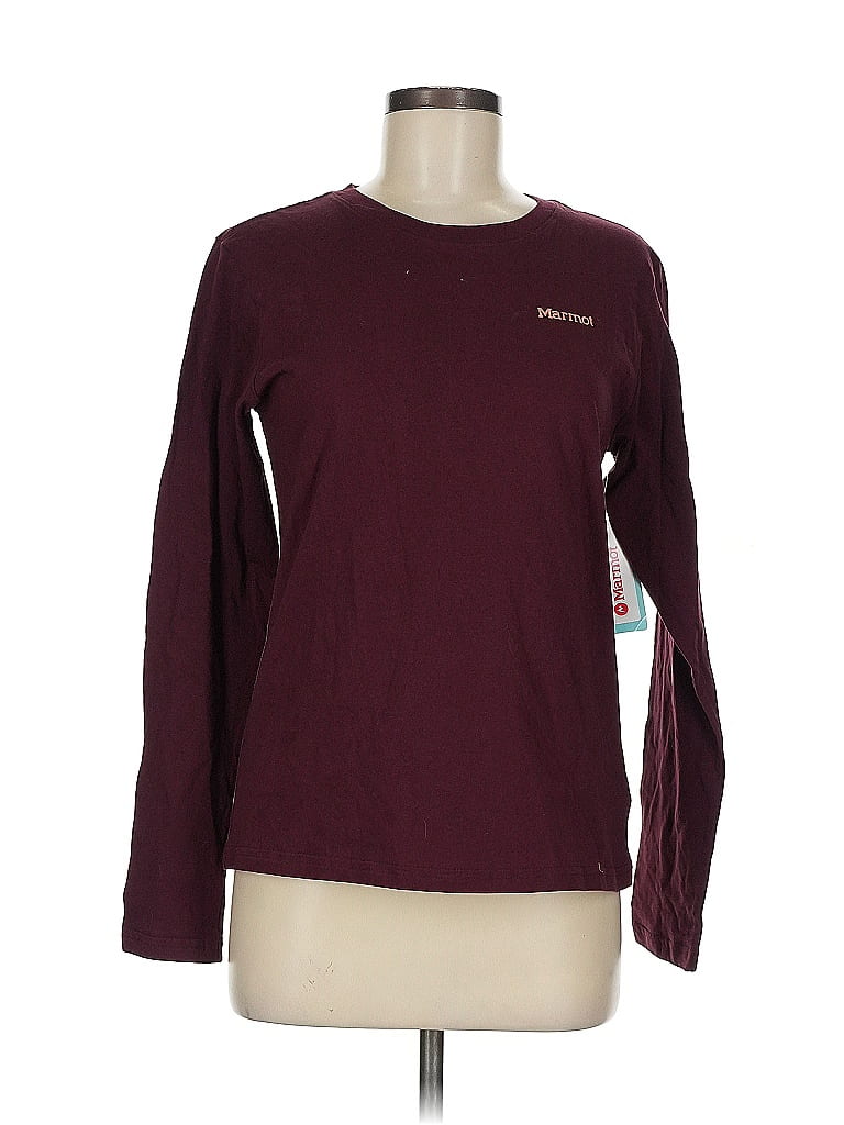 Marmot 100% Cotton Burgundy Long Sleeve T-Shirt Size S - photo 1