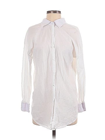 Blue Life Long Sleeve Button-Down Shirt (view 1)