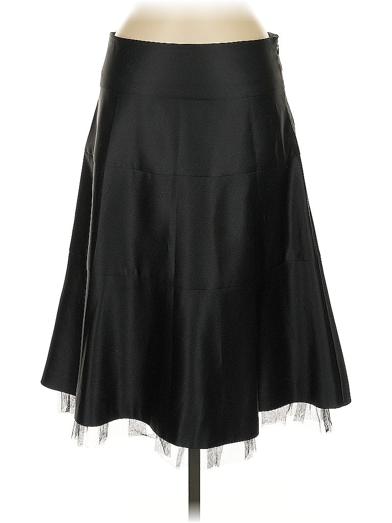 Pre-owned Bcbgmaxazria Faux Leather Skirt In Black