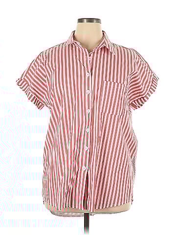 Sew in Love Short Sleeve Button-Down Shirt (view 1)