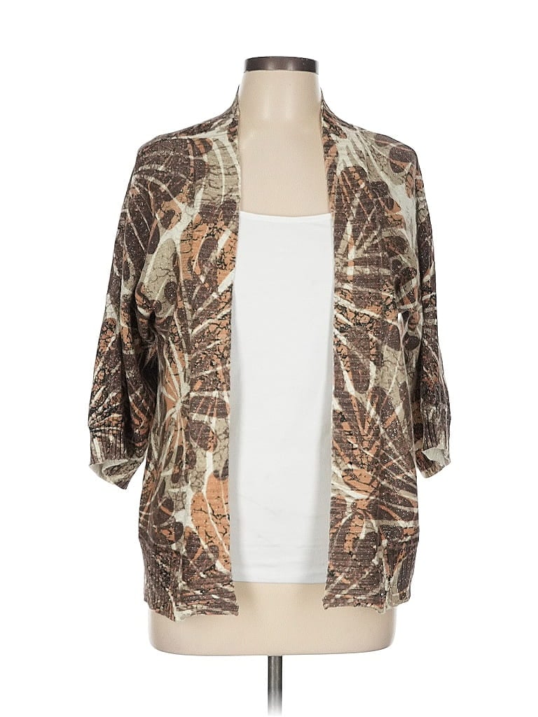 Click to view more detailed imagery on our partner's website Pre-owned Chico's Cardigan Sweater In Brown