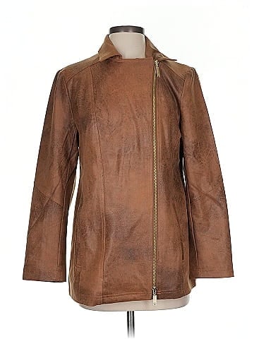 Chico's Faux Leather Jacket (view 1)