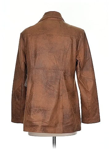 Chico's Faux Leather Jacket (view 2)