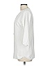 Damask 100% Cotton Ivory White 3/4 Sleeve Blouse Size M - photo 5