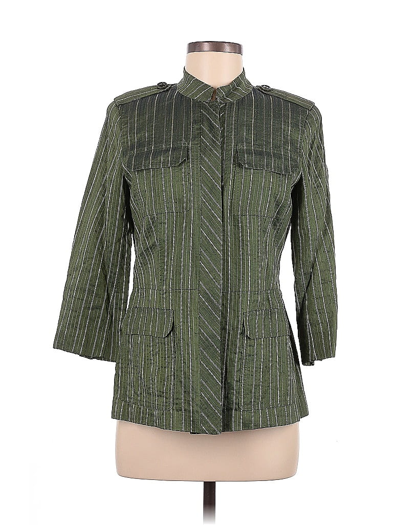 Pre-owned Lafayette 148 Jacket In Green