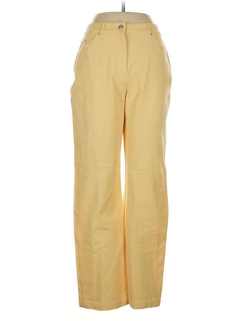 St. John Sport Yellow Casual Pants Size 6 - photo 1
