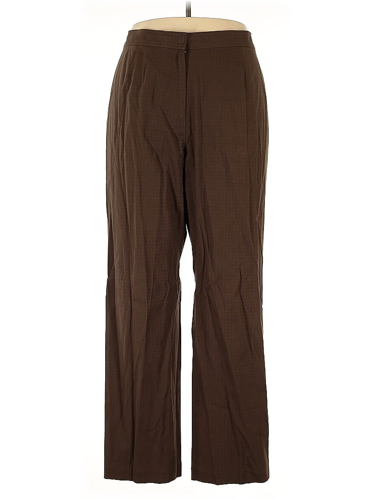 Doncaster Collection Brown Dress Pants Size 18 - photo 1